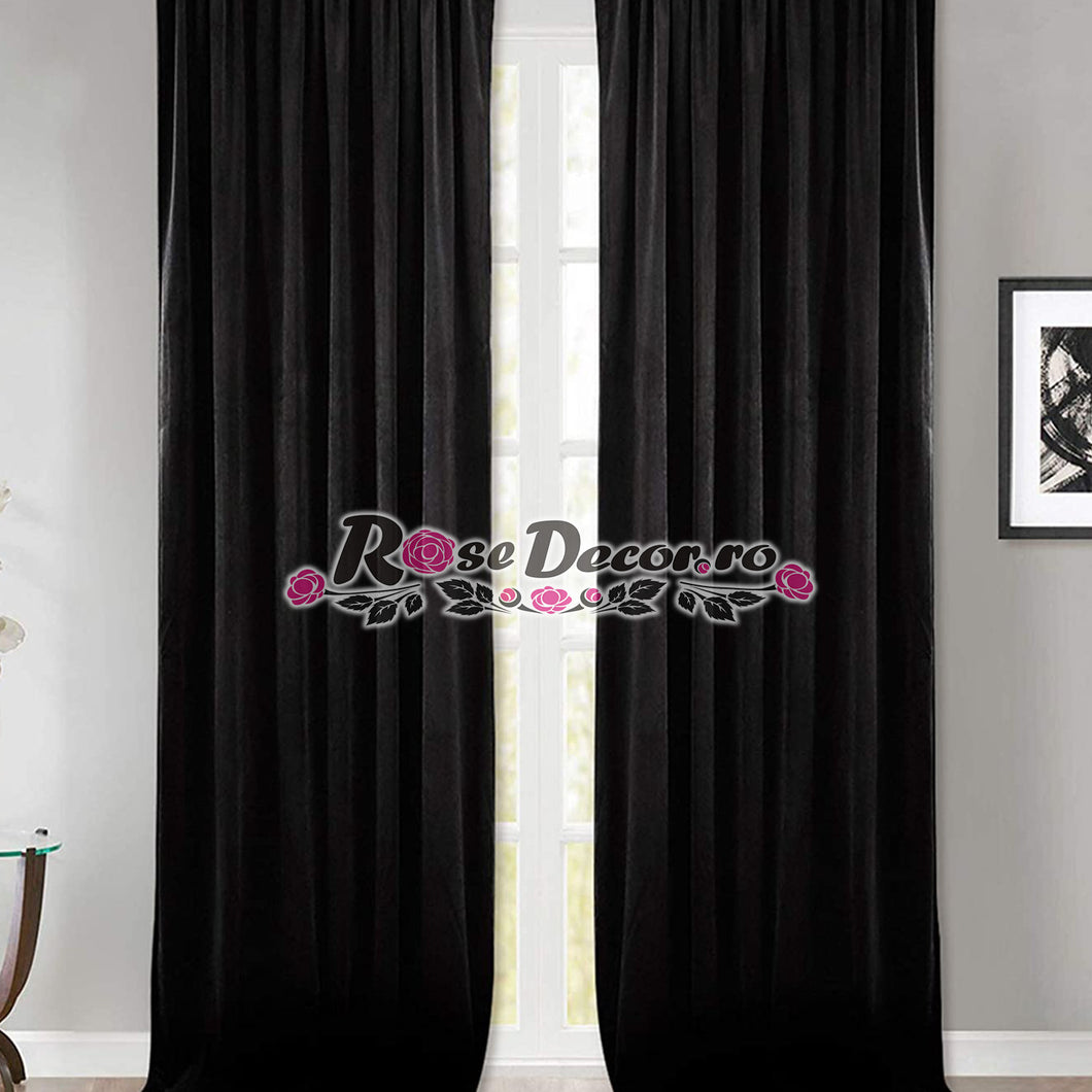 Draperie Catifea Uni Negru