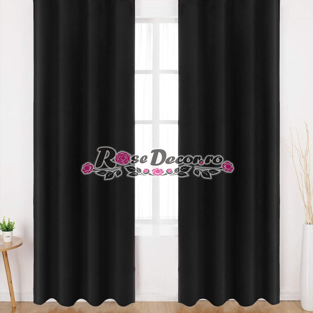 Draperie Blackout Uni Mat Negru