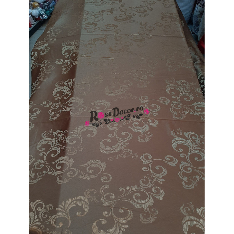 Draperie Jacquard MRT, Bej spre muștar #02